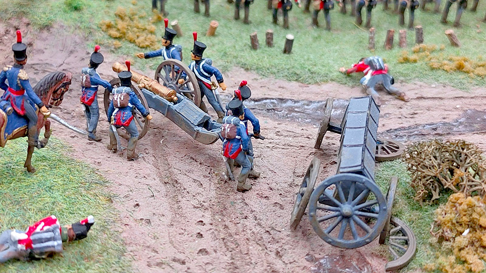 Presencia de los belgas en la batalla. Maqueta «Batalla de Waterloo» del Museo de Miniaturas Militares de Jaca