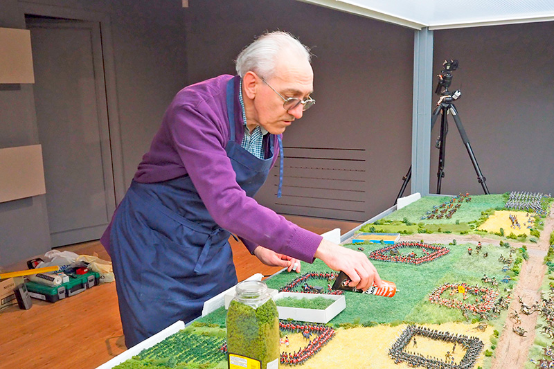 Fallece Raúl Quílez, maquetista de la batalla de Waterloo