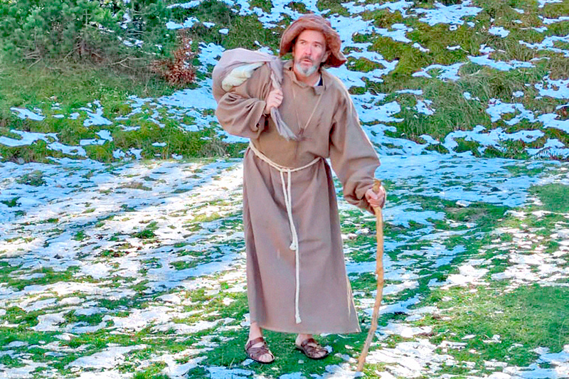 «El nacimiento del Belén». Intervención teatral en el Belén de la Ciudadela de Jaca